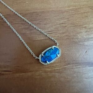 Blue opal Kendra Scott reversible necklace